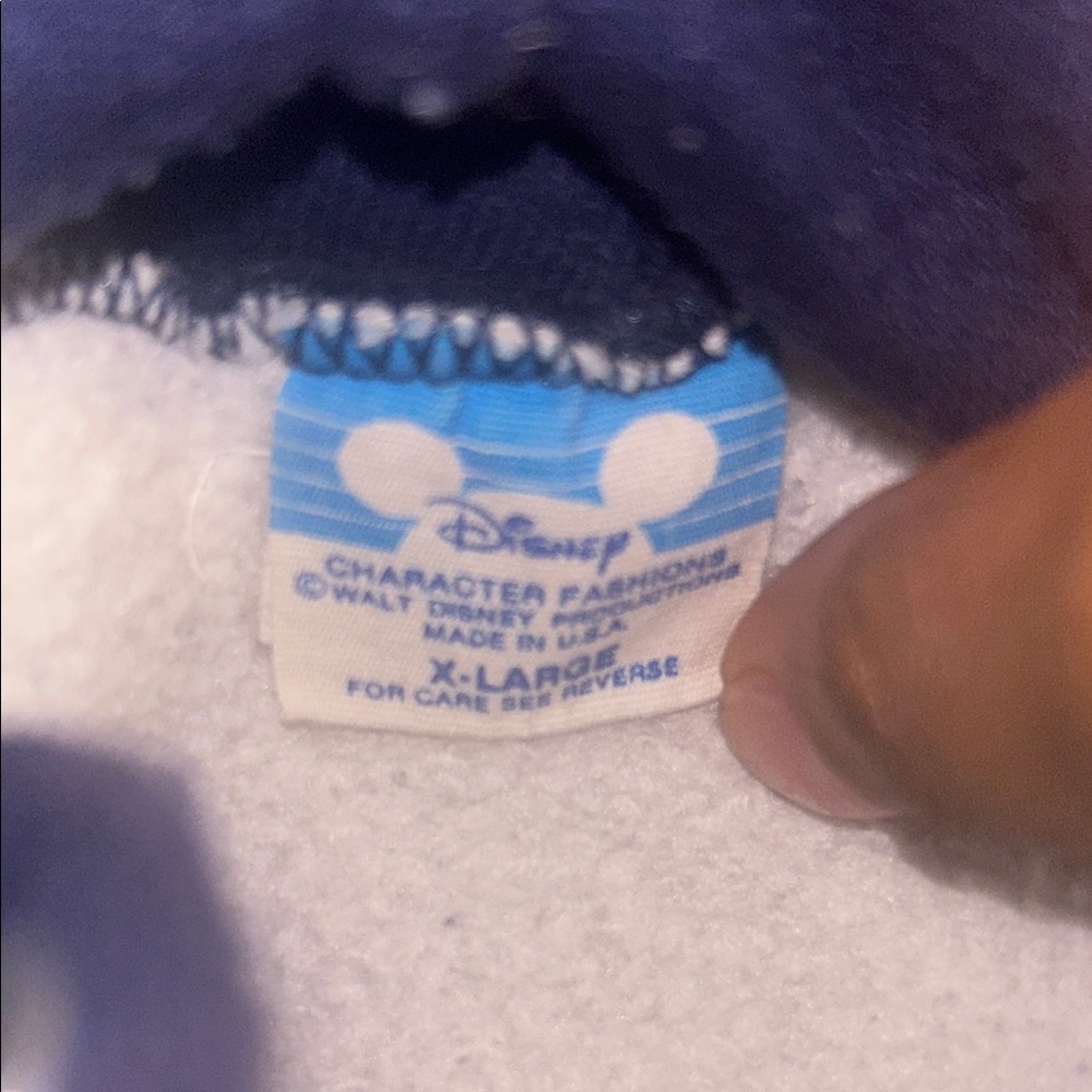 Navy Blue and Grey Mickey Mouse Disney hoodie - Picture 3 of 3